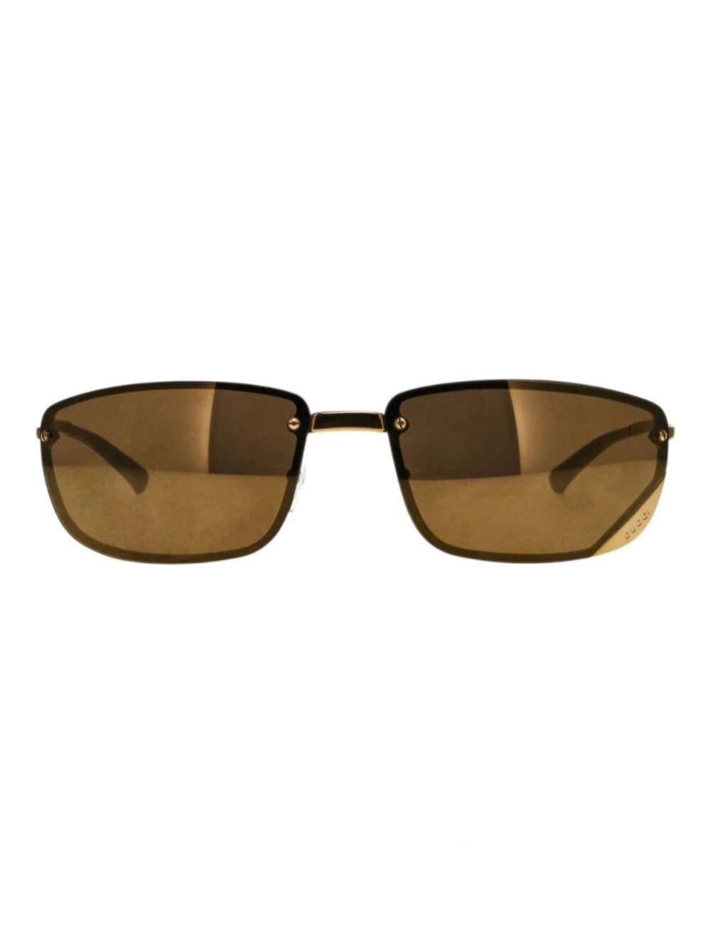 Gucci Rectangle Rimless Unisex Sunglasses